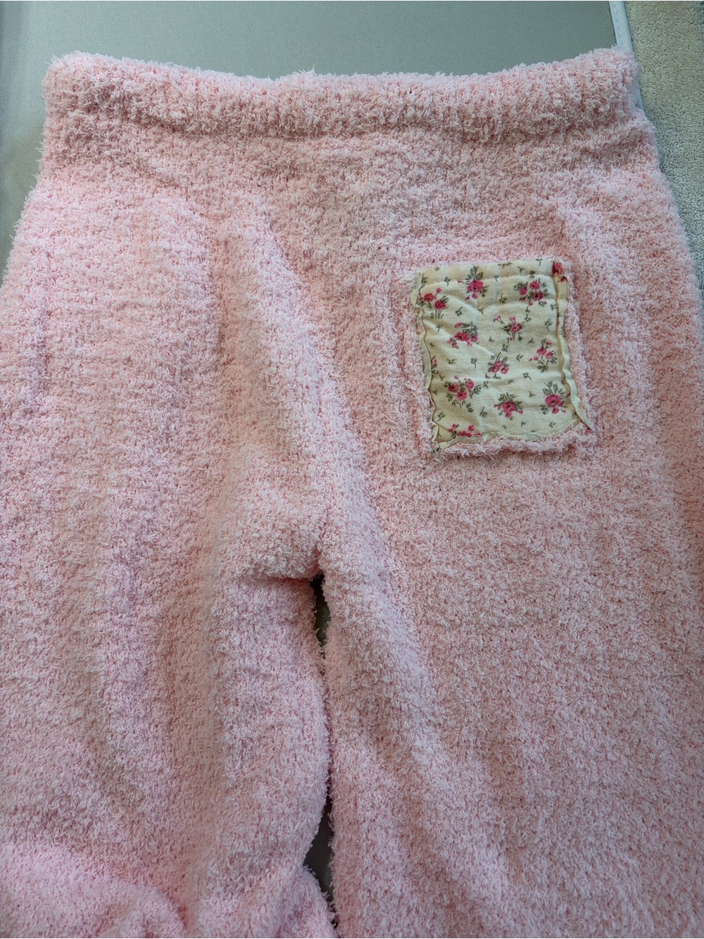NWT POL Solid Adjustable Drawstring Waist Pink Casual FLUFFY Sweater Pants - Picture 6 of 8